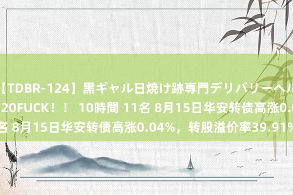 【TDBR-124】黒ギャル日焼け跡専門デリバリーヘルス チョーベスト！！ 20FUCK！！ 10時間 11名 8月15日华安转债高涨0.04%，转股溢价率39.91%