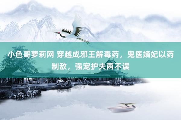 小色哥萝莉网 穿越成邪王解毒药，鬼医嫡妃以药制敌，强宠护夫两不误