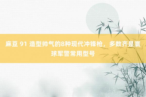 麻豆 91 造型帅气的8种现代冲锋枪，多数齐是寰球军警常用型号